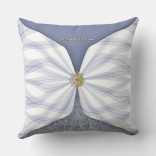 Personalisiertes Staubblaues Textil-Illusions-Kiss Kissen