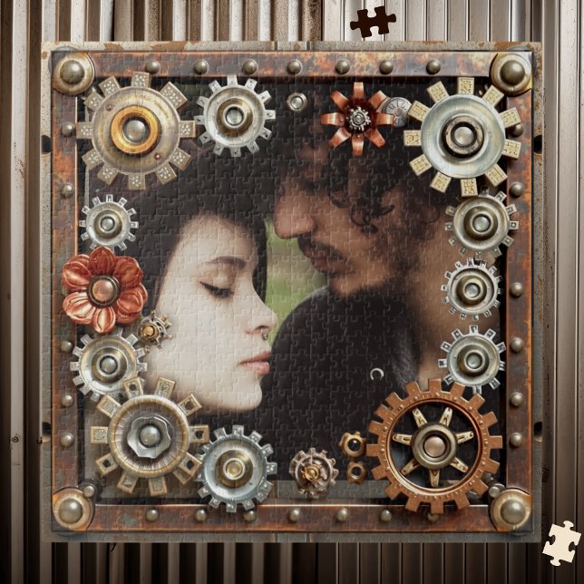 Personalisiertes Steampunk-Romantik-Foto Puzzle (Von Creator hochgeladen)