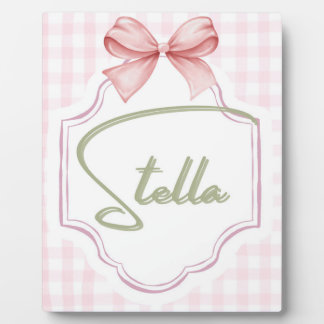 Personalisiertes Stella Baby Mädchen Kinderzimmer Fotoplatte