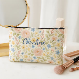 Personalisiertes, stilvolles französisches Blumenk Zubehörtasche