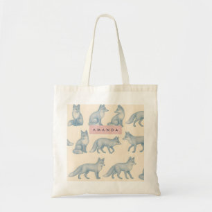 Personalisiertes stilvolles Fuchs-Muster Tragetasche