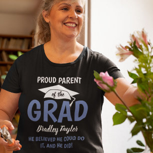 Personalisiertes Stolz Elternteil des ABSOLVENTEN! T-Shirt