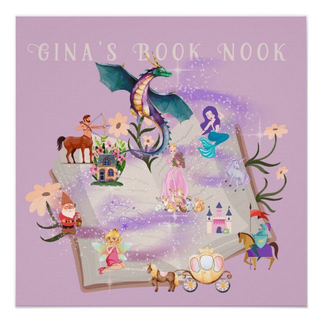 Personalisiertes Story Book Poster (Vorderseite)