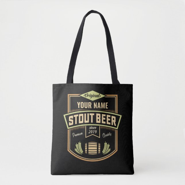 Personalisiertes Stout Dark Ber Breing Label Bar (Vorderseite)