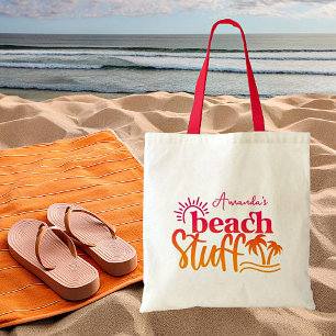 Personalisiertes "Strandzeug" Tragetasche