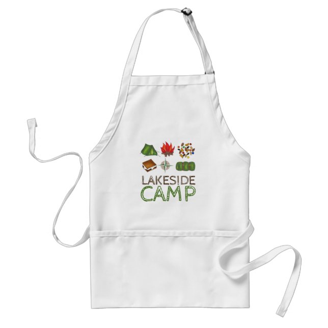 Personalisiertes Summer Camp Camping Mess Hall Schürze (Vorne)