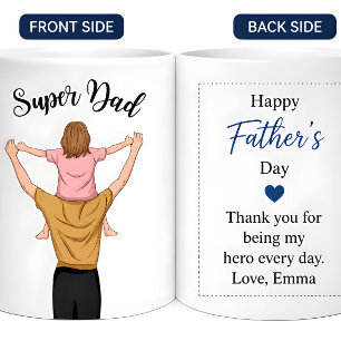 Personalisiertes Super-Dad-Foto, individuelles Vat Kaffeetasse