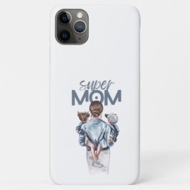 Personalisiertes Super-Mama-Geschenk mit Sohn und  Case-Mate iPhone Hülle