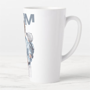 Personalisiertes Super-Mama-Geschenk mit Sohn und  Milchtasse