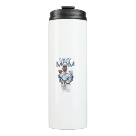 Personalisiertes Super-Mama-Geschenk mit Sohn und  Thermosbecher