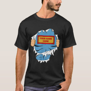 Personalisiertes Superhelden-Name-T-Shirt, Benutze T-Shirt