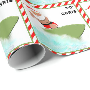 Personalisiertes Surfgeschenk Geschenkpapier