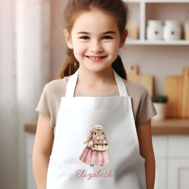 Personalisiertes süßes Backhase Kinderschürze (Von Creator hochgeladen)