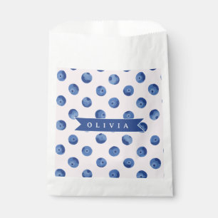 Personalisiertes Süßes Blaubeer-Aquarell-Geschenk Geschenktütchen
