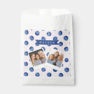 Personalisiertes Süßes Blaubeer-Aquarell-Geschenk Geschenktütchen