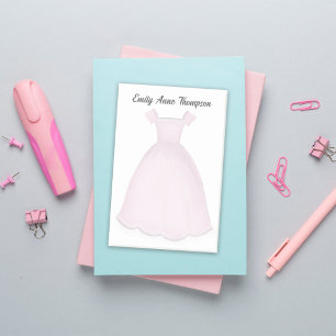 Personalisiertes süßes Blumenmädchen in Rosa Post-it Klebezettel
