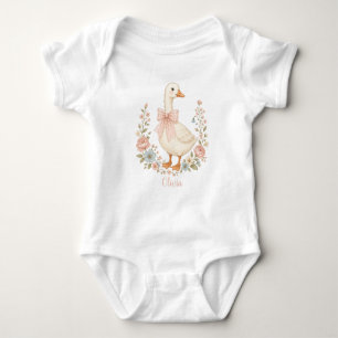 personalisiertes süßes Gänse-Nursery-Baby-Shower-G Baby Strampler