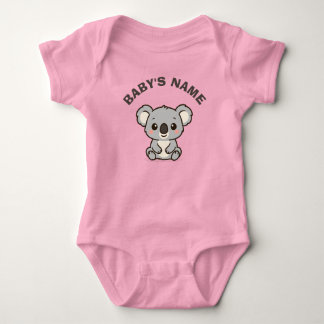 Personalisiertes süßes Koala-Babys-Body Baby Strampler
