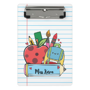 Personalisiertes süßes Lehrergeschenk Klassenzimme Mini Klemmbrett