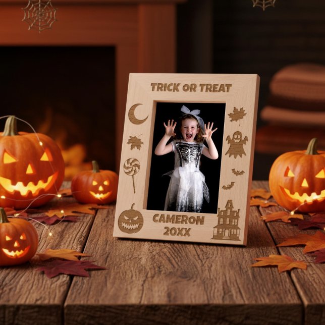 Personalisiertes Süßes oder Saures Halloween Geätzte Rahmen (Von Creator hochgeladen)