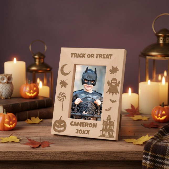 Personalisiertes Süßes oder Saures Halloween Geätzte Rahmen (Von Creator hochgeladen)