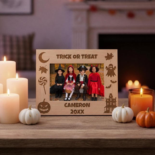 Personalisiertes Süßes oder Saures Halloween Geätzte Rahmen (Von Creator hochgeladen)