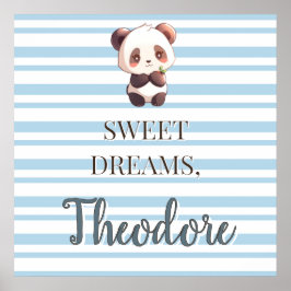 Personalisiertes Süßes-Panda-Süße-Träume-Poster Poster