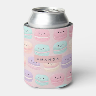 Personalisiertes süßes Pastell-Macaron-Lächeln Dosenkühler