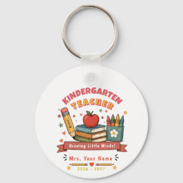 Personalisiertes süßes Retro-Geschenk für Kinderga Schlüsselanhänger