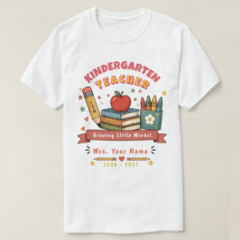Personalisiertes süßes Retro-Lehrer-Geschenk-T-Shi T-Shirt