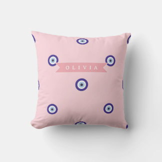 Personalisiertes süßes rosa böse-Augen-Geschenk zu Kissen