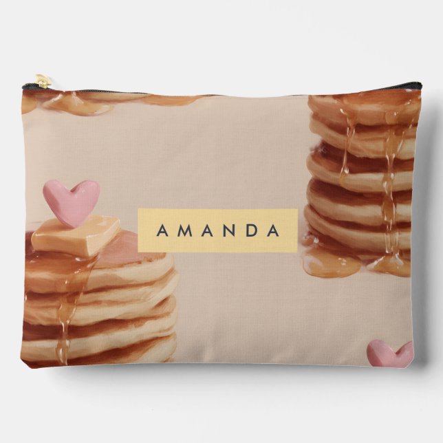 Personalisiertes Süßpancake-Muster Zubehörtasche (Vorderseite)