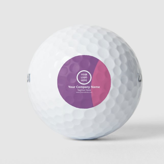 Personalisiertes Swag-Geschenk für  Sleek-Firmenlo Golfball (Vorderseite)