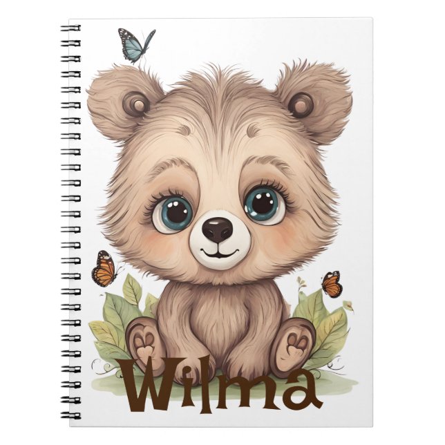 Personalisiertes Sweetest Bären SpiralNotebook Notizblock (Vorderseite)