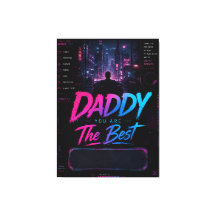 Personalisiertes Synthwave-Vatertagsgeschenk