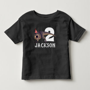 Personalisiertes T-Rex Geburtstags-Party Kleinkind T-shirt