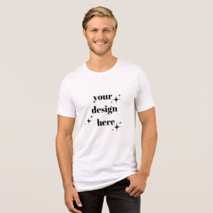 Personalisiertes T-S-Design für die Vorderseite un Tri-Blend Shirt