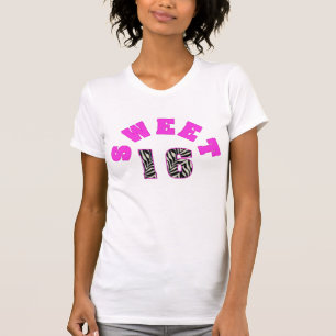 Personalisiertes T-Shirt des Zebra-Druck-Bonbon-16