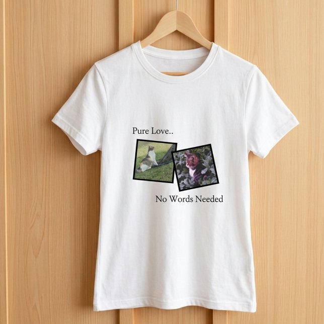 Personalisiertes T-Shirt für Haustierliebhaber (Fully customizable t-shirt with photos for pet lover)