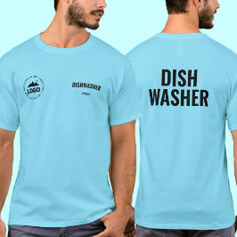 Personalisiertes T-Shirt für Restaurant-Geschirrsp