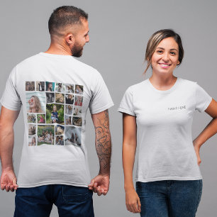 Personalisiertes T-Shirt mit 24-Foto-Collage