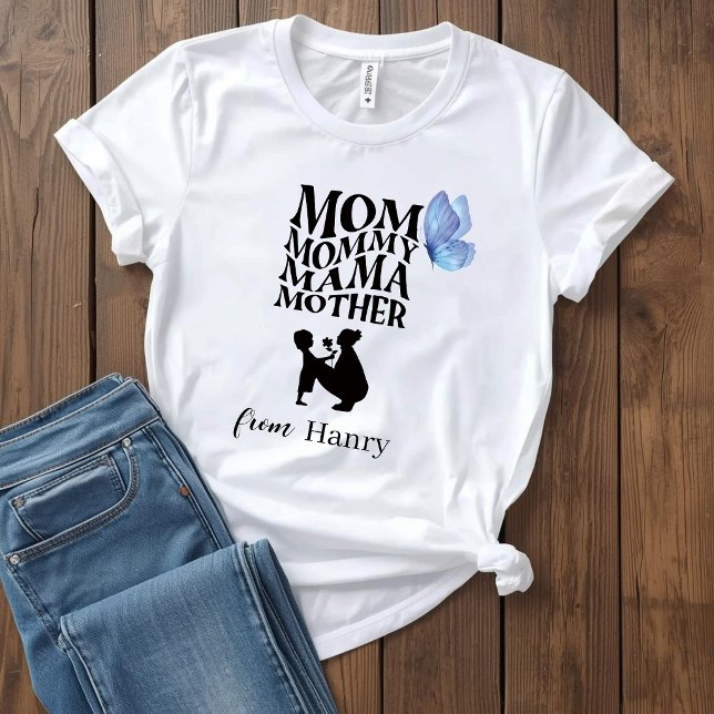 Personalisiertes T-Shirt mit Mütter-Typografie (Von Creator hochgeladen)