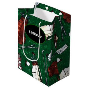 Personalisiertes T-Shirt Time Golf Mittlere Geschenktüte