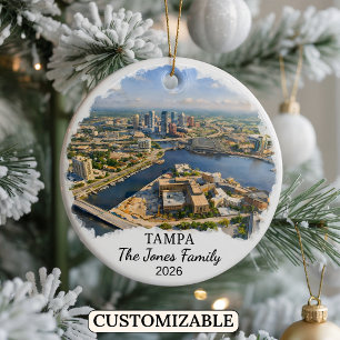 Personalisiertes Tampa-Ornament, Benutzerdefiniert Keramik Ornament