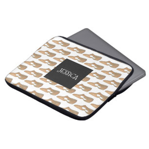 Personalisiertes Tan Lyrical Shoe Dance Teacher-Ge Laptopschutzhülle