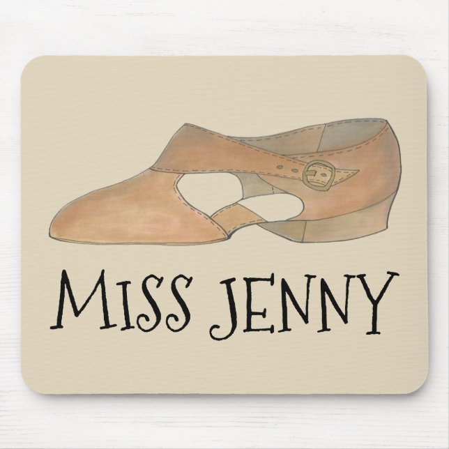 Personalisiertes Tan Lyrical Shoe Dance Teacher-Ge Mousepad (Vorne)