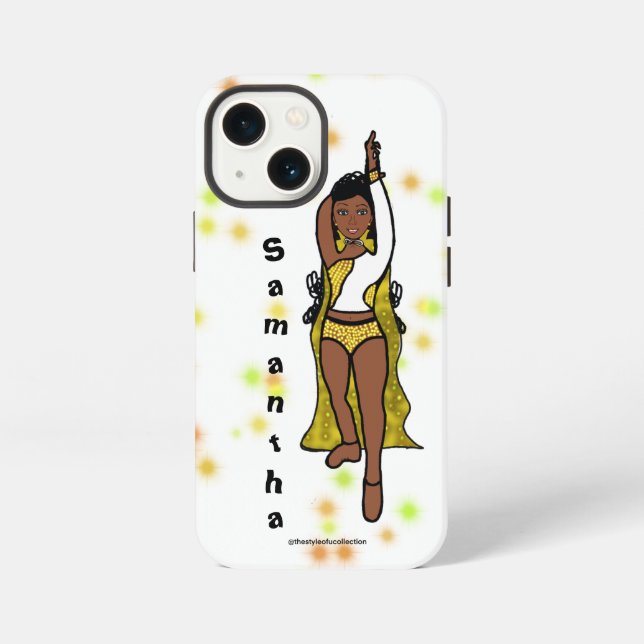 Personalisiertes Tänzer iPhone-/iPad-Case Gold Cap iPhone Hülle (Rückseite)