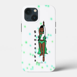 Personalisiertes Tänzer iPhone / iPad Case Green C 13 Mini Hülle