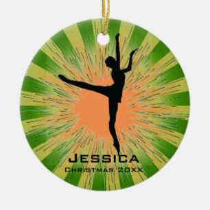 Personalisiertes Tanzschmuck Keramikornament