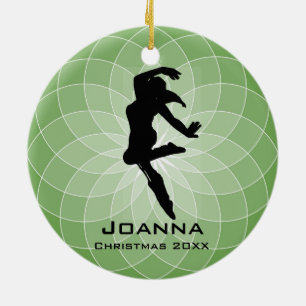 Personalisiertes Tanzschmuck Keramikornament